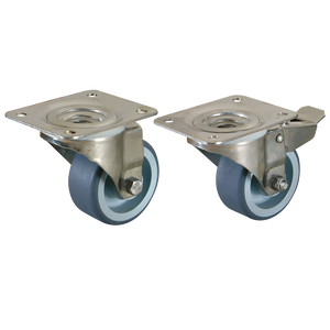 SWL CASTOR PLATE FTG. NYL POLY