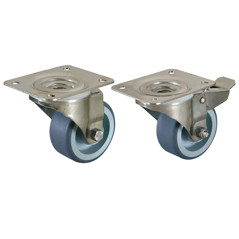 SWL CASTOR PLATE FTG. NYL POLY