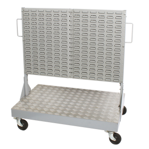 MOBILE STAND DBLE SIDED SHOP FLOOR TROLL