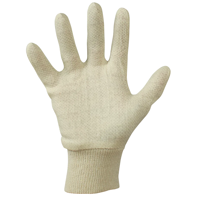 JERSEY COTTON KNITWRIST GLOVES MENS