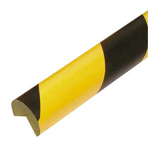 SEMI CIRC 40/40 YELLOW/BLK S/ADH X 1MTR