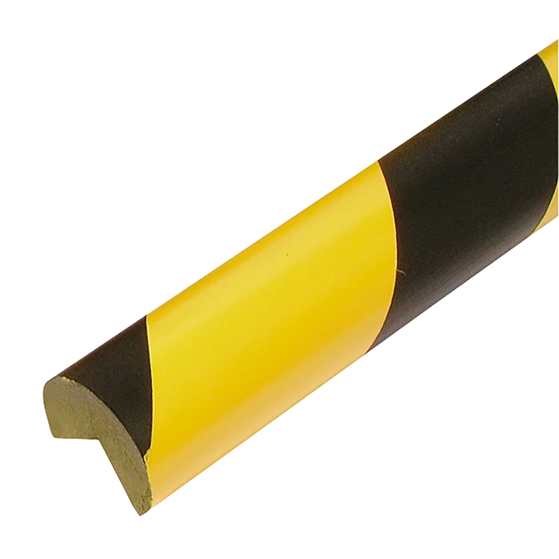 SEMI CIRC 40/40 YELLOW/BLK S/ADH X 1MTR