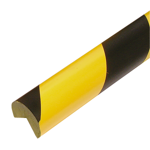 SEMI CIRC 40/40 YELLOW/BLK S/ADH X 1MTR