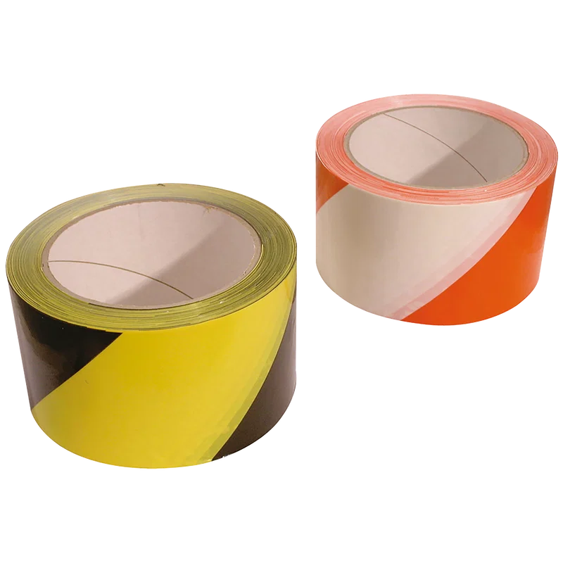 HAZARD WARNING TAPE BLK/YELL 60MM X 66M
