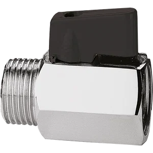 ITAP MINI BALL VALVE MALE/FEM BLACK