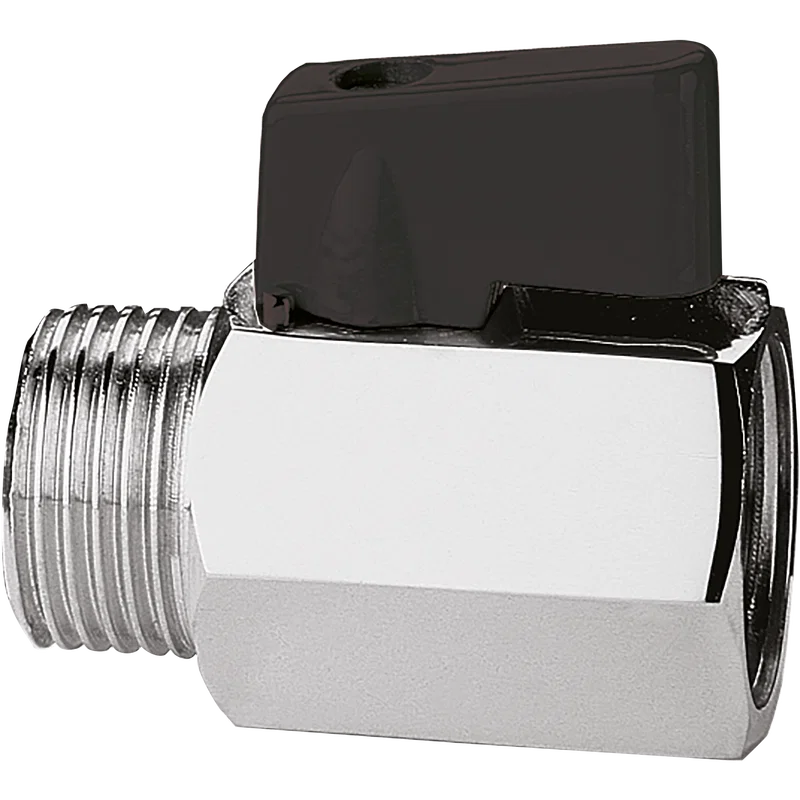 ITAP MINI BALL VALVE MALE/FEM BLACK