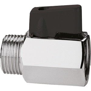 ITAP MINI BALL VALVE MALE/FEM BLACK