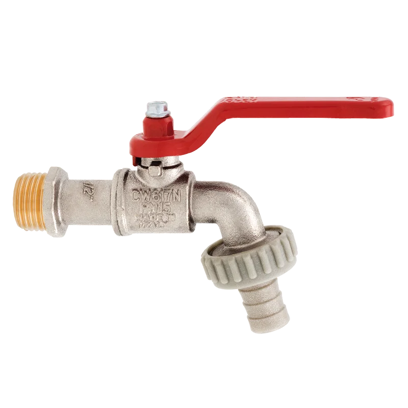 BSPP X HOSETAIL BIBCOCK VALVE