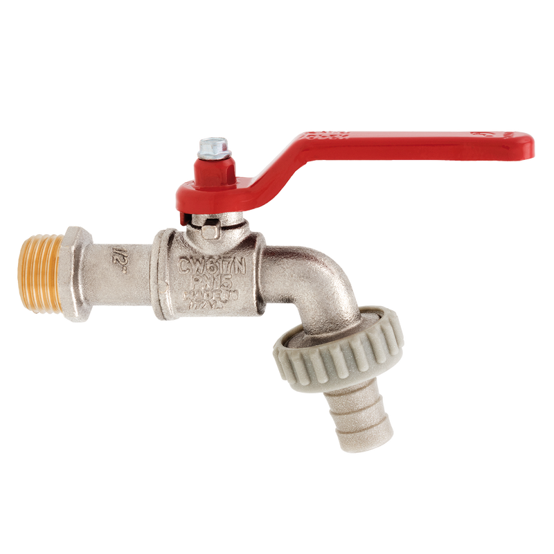 BSPP X HOSETAIL BIBCOCK VALVE