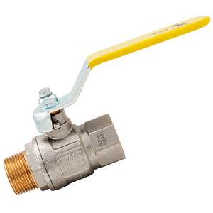 BSP M F GAS F/FLOW B/V FLAT LEVER