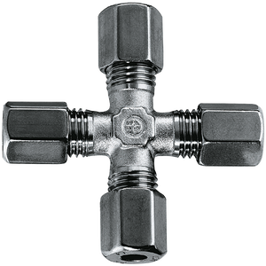12MM OD EQUAL CROSS ST/ST (L)
