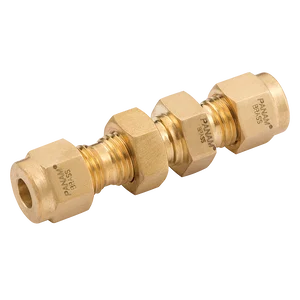 BULKHEAD UNION 1/4 OD BRASS