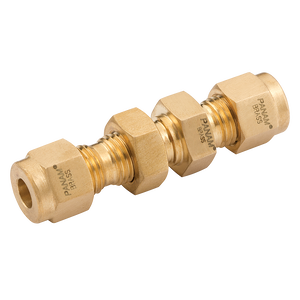BULKHEAD UNION 1/4 OD BRASS