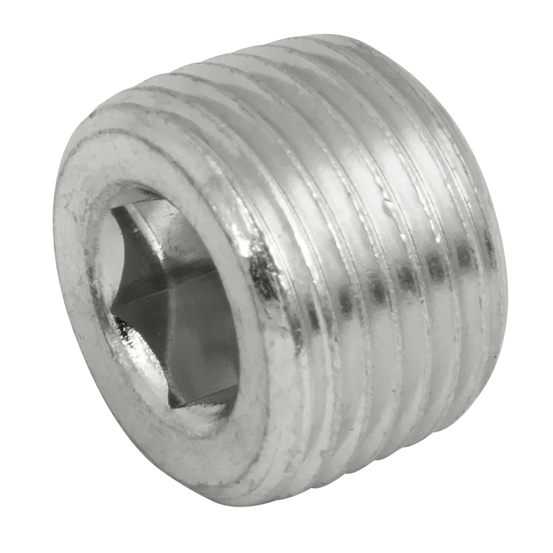 NPTF HEX SOCKET STEEL PLUG