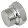 1/8 NPTF MALE SOLID PLUG STEEL