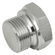1/8 NPTF MALE SOLID PLUG STEEL