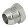 22MM MALE JIS SOLID STEEL PLUG