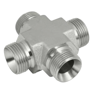 BSPP EQUAL MALE CROSS STEEL