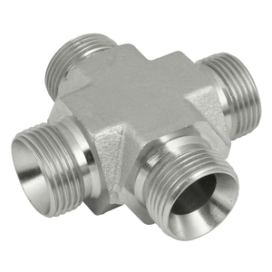BSPP EQUAL MALE CROSS STEEL
