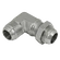 3/8 JIC M/M 90 STEEL BULKHEAD FORGED