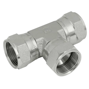 JIC SWIVEL FEMALE TEE STEEL