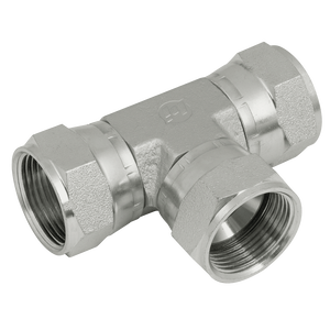 JIC SWIVEL FEMALE TEE STEEL