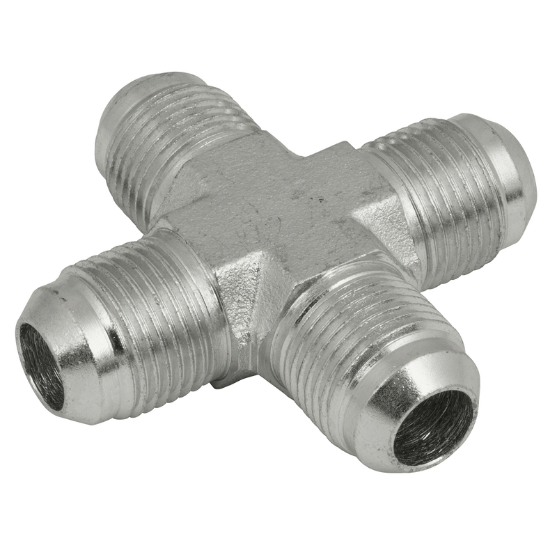 JIC EQUAL MALE STEEL CROSS