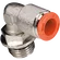 MALE STUD SWIVEL ELBOW 4MM - G1/4 PARA