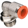 MALE STUD SWIVEL ELBOW 4MM - G1/4 PARA