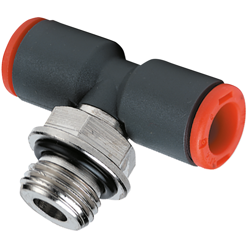 MALE STUD SWIVEL TEE 10MM TO G3/8