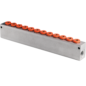 1/4BSP INLETS TO 12 X 6MM OUTLETS