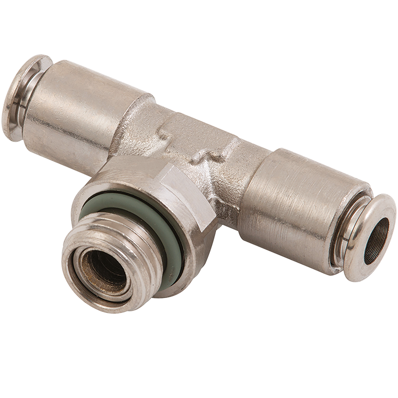 MALE SWIVEL TEE PARALLEL 4MM TO 1/8