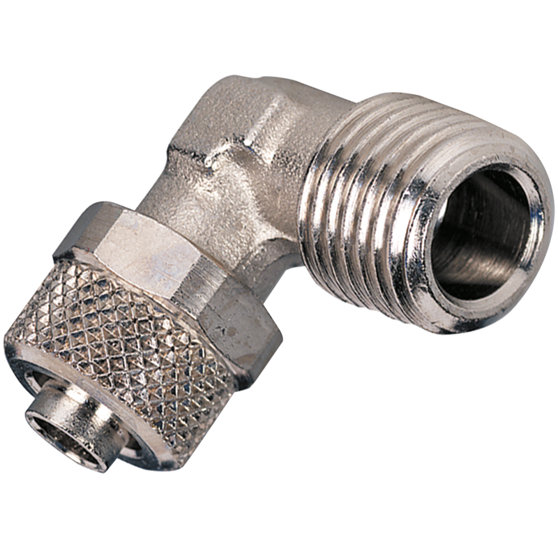MALE STUD ELBOW 10/8 HOSE TO 1/4BSPT