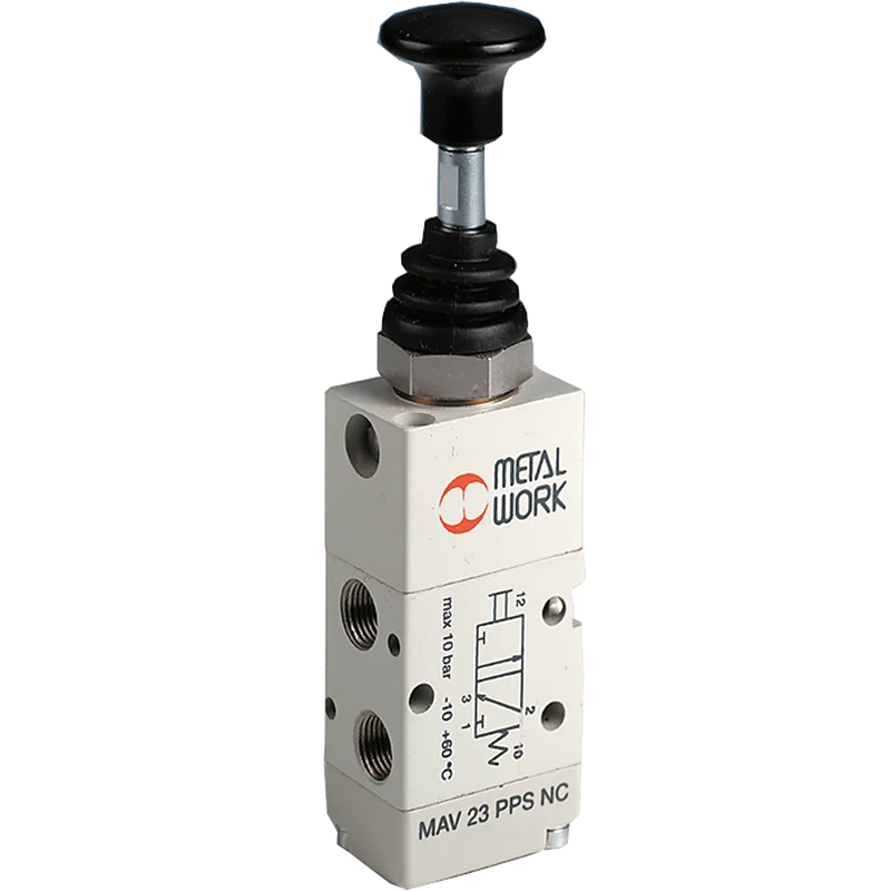 PUSH/PULL VALVE 3/2 BI-STABLE G1/8