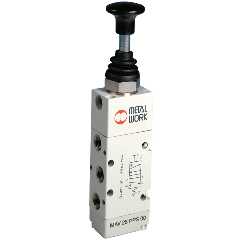 PUSH/PULL VALVE 5/2 BI-STABLE G1/8