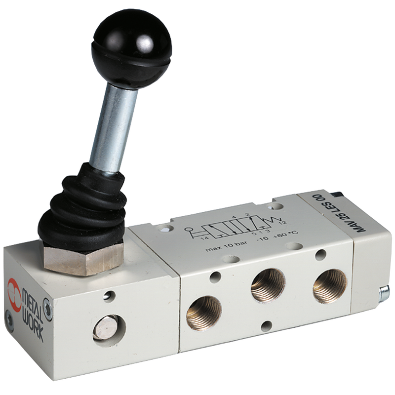 LEVER VALVE  5/2 BI-STABLE G1/4