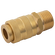 BE25B-BRASS EURO COUPLINGS 1/4 BSPP MALE