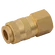 BE25B-BRASS EURO COUPLINGS 1/4 BSPP FEM