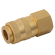 BE25B-BRASS EURO COUPLINGS 1/4 BSPP FEM