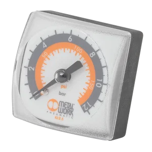 M/WORK SQ DIAL P/GAUGE G1/8 0-12 BAR