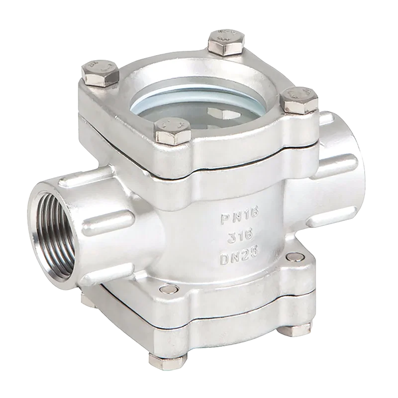 BSP SS DOUBLE WINDOW SIGHT GLASS