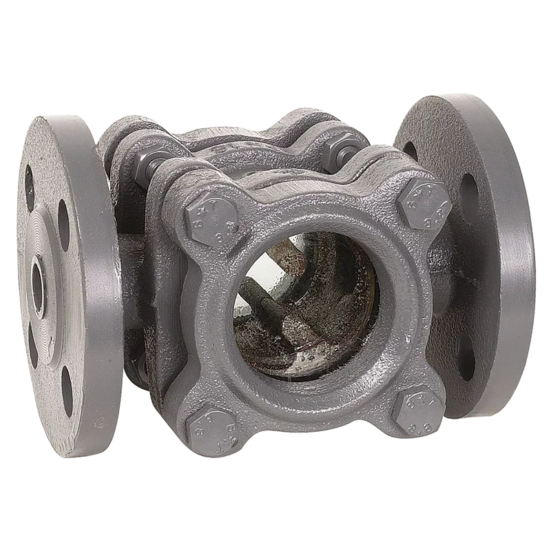 PN16 C.IRON SIGHT GLASS W/BAFF