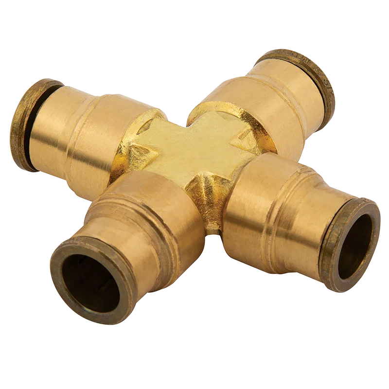 MISTING PUSH IN FITTING EQUAL CROSS 3/8