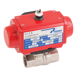 1 SIN/ACT. BRASS BALL VALVE