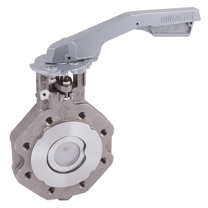 PN40 L+T BFLY VV SS/SS/RTFE LVR OP