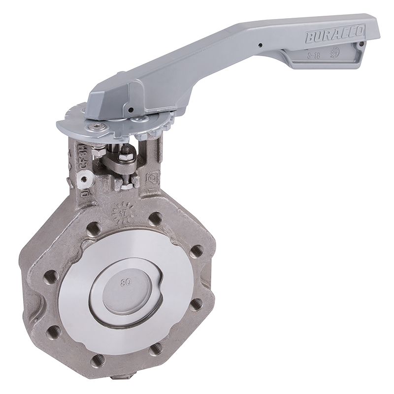 PN40 L+T BFLY VV SS/SS/RTFE LVR OP
