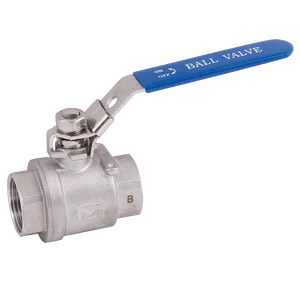 BSPP 2PC FULL BORE B/V LOCK/LVR