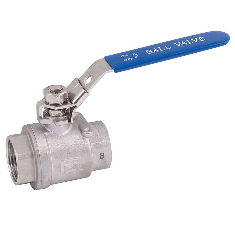 BSPP 2PC FULL BORE B/V LOCK/LVR