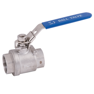 BSPP 2PC FULL BORE B/V LOCK/LVR