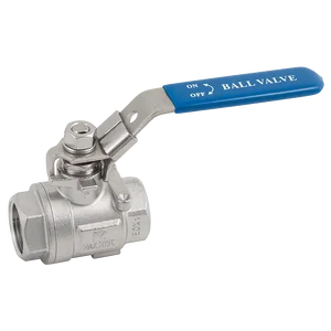 NPT S/S 2PC FBBV 1000PSI LOCK/LVR
